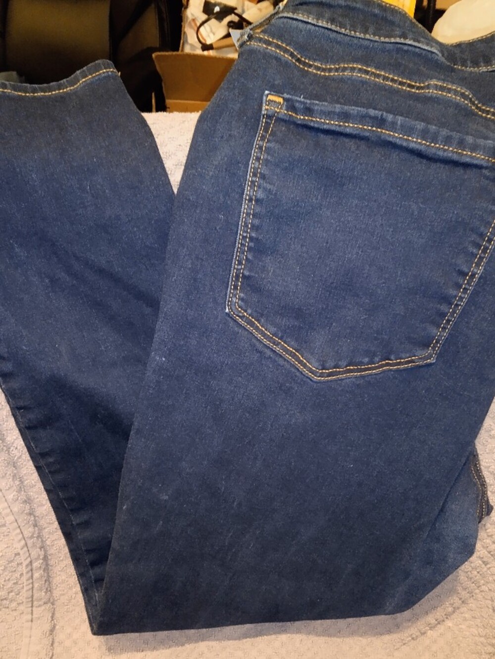 Old Navy Dark Blue Rockstar Skinny Denim Jeans Size 18.